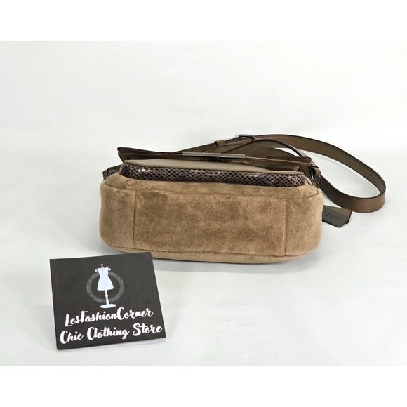 NWOT Coach Women's Exotic Python Embossed Leather Crossbody Bag Sz Medium 1854 - Picture 11 of 13